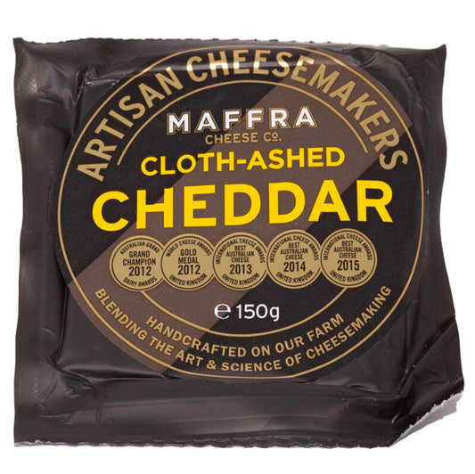 Cloth-Ashed Cheddar by Maffra Cheese Co.