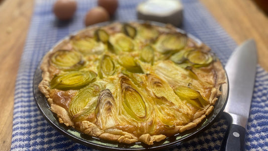 Leek & Leftover Cheese Tart