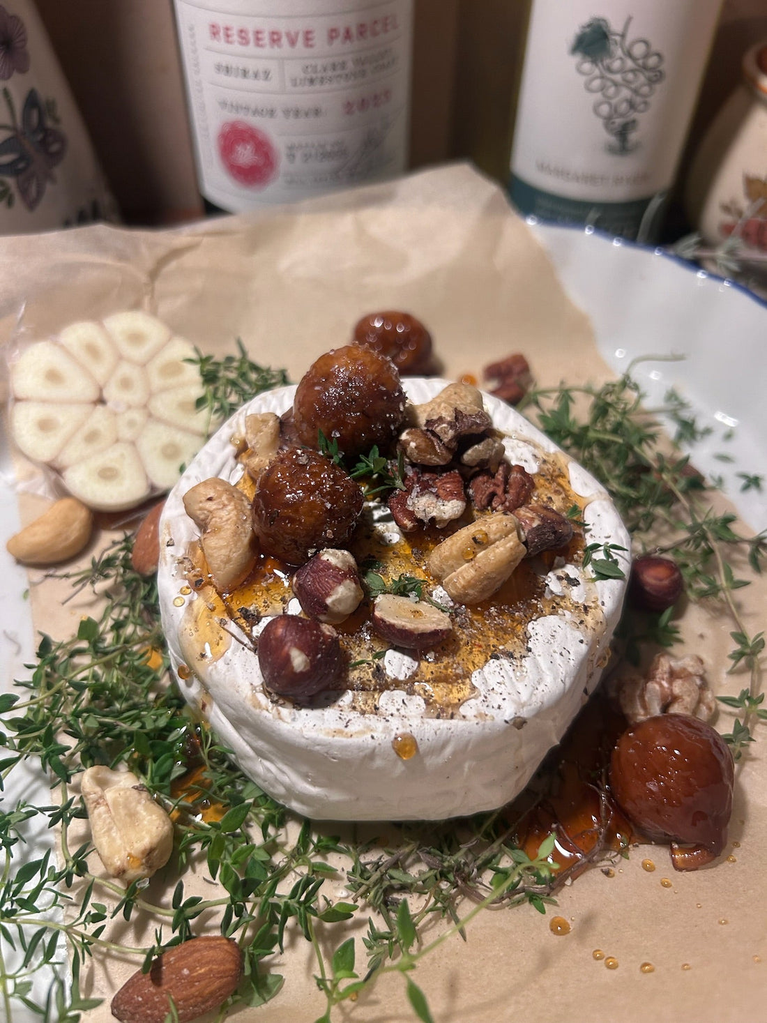 Baked Brie with Honey & Nuts